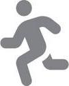 奔跑的人的图标，象征运动员